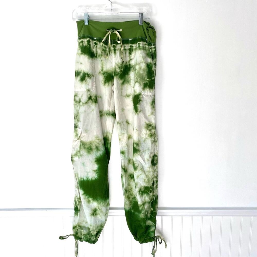 Vintage Vuma Wear Green Tie Workout Cargo Pants size medium